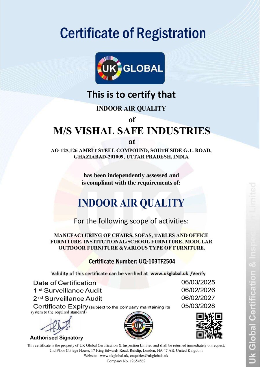 INDOOR AIR QUALITY CERTIFICATE