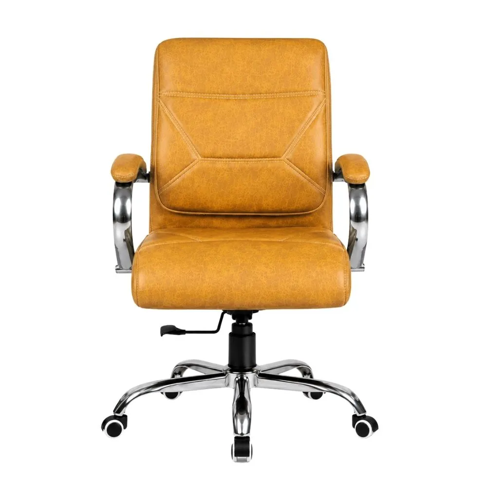 Prima Medium Back Mustard Revolving Chair